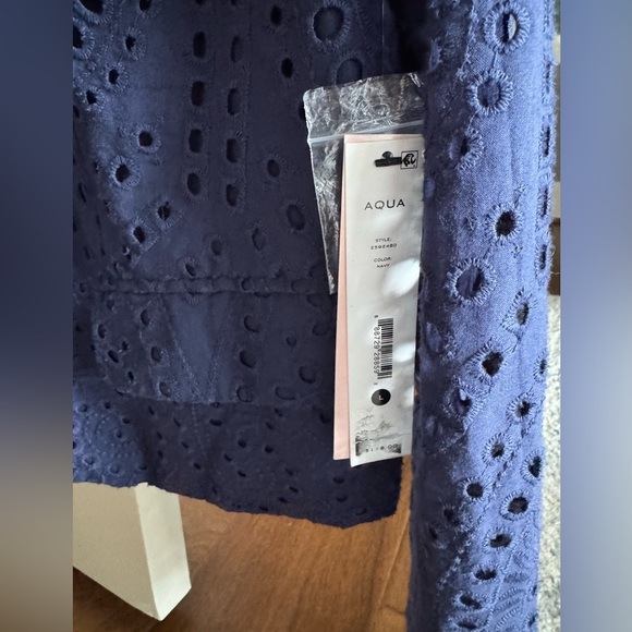 Aqua Navy Eyelet Blazer - NWT!! NEW!! - Picture 10 of 10